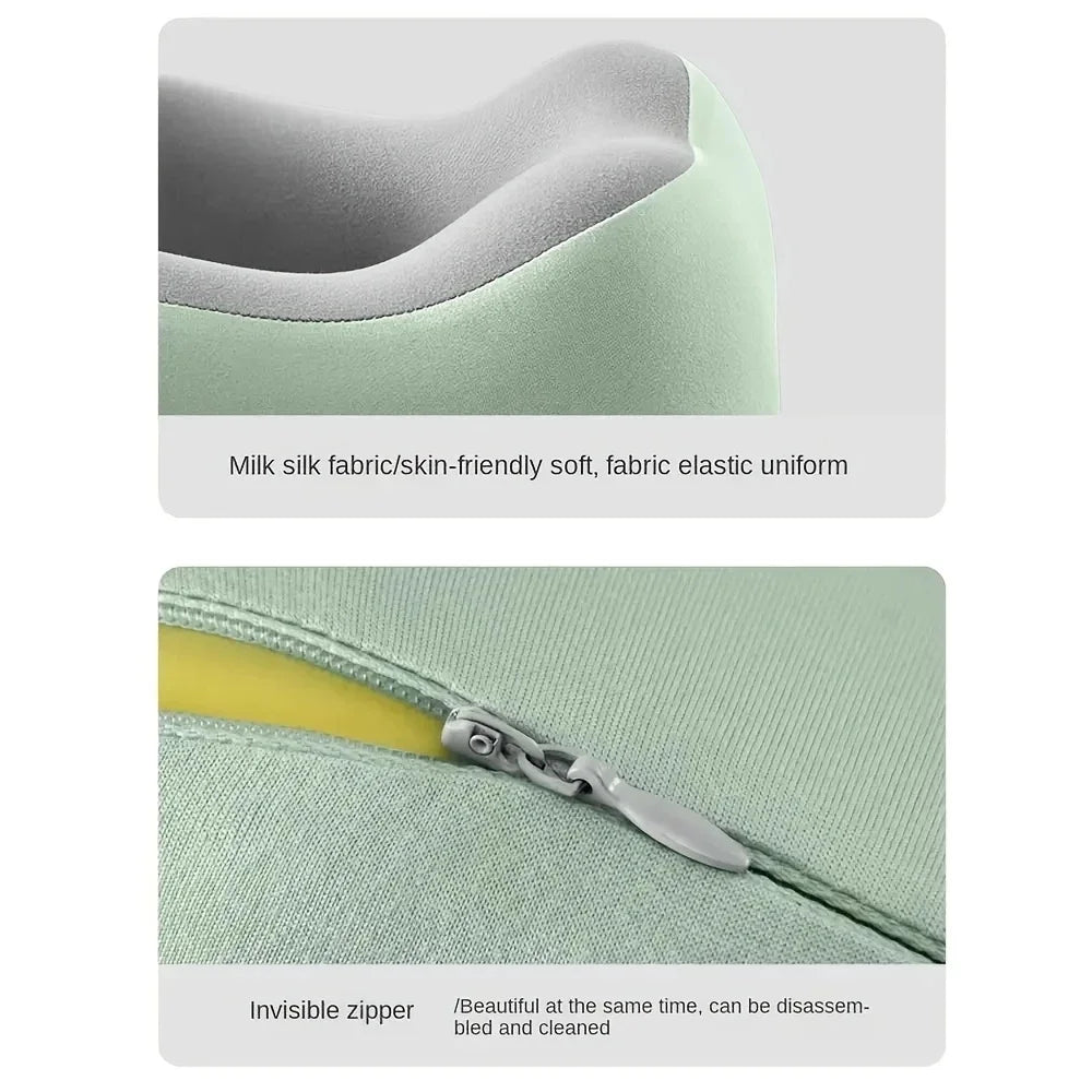Mint green fabric with an invisible zipper on a white background