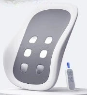 Gray electronic device with multiple buttons on a white background