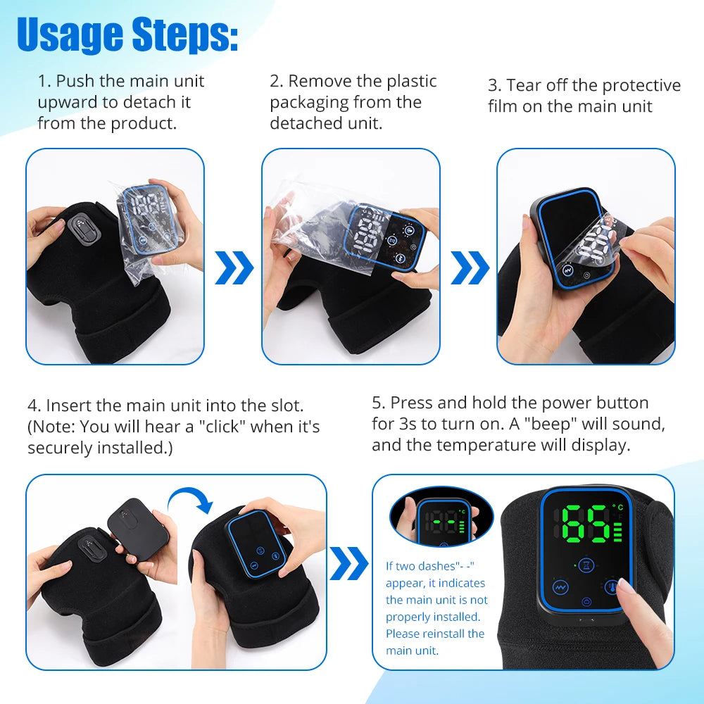 Step-by-step guide on how to use a digital thermometer with images and text.