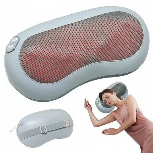 Soothe Neck Massager Cervical Pillow Hot Compress Vibration Massage HealthCare Neck Traction Relax Pillow Spine Support Massager